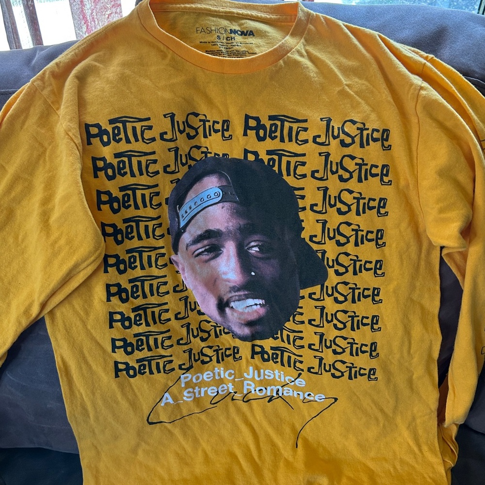 fashion nova “poetic justice tupac” top